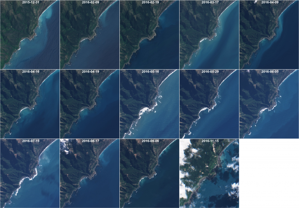 Selection of clear-sky Sentinel-2A images